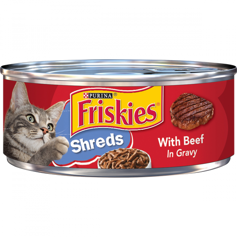 Friskies Shredded Beef Canned Cat Food