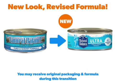 Natural Balance Original Ultra Tuna & Shrimp Recipe Canned Wet Cat Food