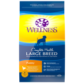 Wellness Complete Health Natural Large Breed Puppy Chicken, Brown Rice and Salmon Recipe Dry Dog Food