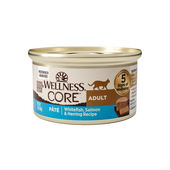 Wellness CORE Grain Free Natural Whitefish, Salmon & Herring Smooth Pate Canned Cat Food