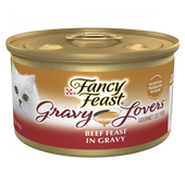 Purina Fancy Feast Gravy Lovers Beef Feast Gourmet Cat Food in Wet Cat Food Gravy