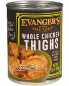 Evangers Super Premium Hand-Packed Whole Chicken Thighs Canned Dog Food