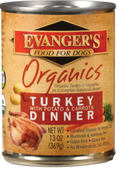 Evangers 100% Organic Turkey with Potato And Carrots Canned Dog Food