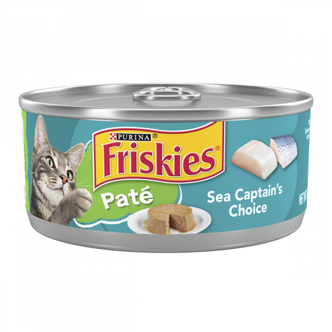 Friskies Pate Sea Captains Choice Canned Cat Food