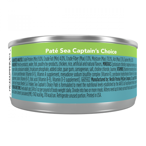 Friskies Pate Sea Captains Choice Canned Cat Food