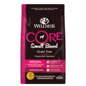 Wellness CORE Grain Free Natural Small Breed Health Turkey and Chicken Recipe Dry Dog Food