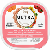 Nutro Ultra Grain-Free Chicken Entree Pate with Tomatoes and Carrots Adult Wet Dog Food Trays