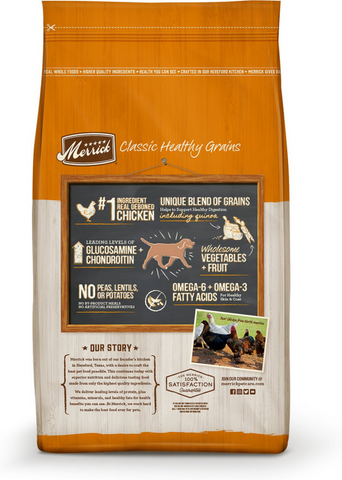 Merrick Healthy Grains Premium Adult Dry Dog Food Wholesome And Natural Kibble With Chicken And Brown Rice