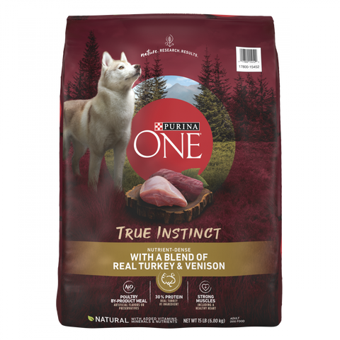 Purina ONE SmartBlend True Instinct Real Turkey & Venison Adult Premium Dry Dog Food