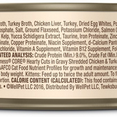 Wellness CORE Natural Grain Free Hearty Cuts Chicken and Turkey Canned Cat Food