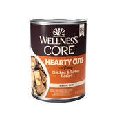 Wellness CORE Natural Grain Free Hearty Cuts Chicken and Turkey Canned Dog Food