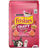 Friskies Gravy Swirlers Chicken & Salmon Flavor Dry Cat Food