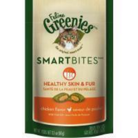 Greenies Smartbites Skin and Fur Chicken Cat Treats