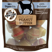 SmartBones Mini Peanut Butter Chew Bones Dog Treats