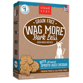 Cloud Star Wag More Bark Less Oven Baked Gain Free Smooth Aged Cheddar Dog Treats