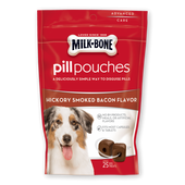 Milk-Bone Hickory Smoked Bacon Flavor Pill Pouches for Dogs