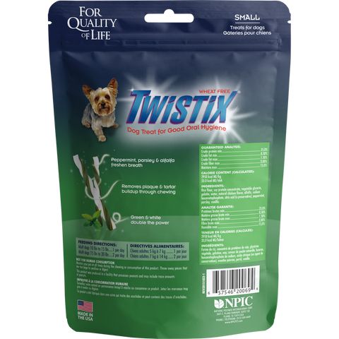 N-Bone Twistix Vanilla Mint Dental Dog Treats