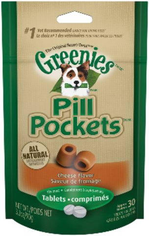 Greenies Pill Pockets Canine Cheese Flavor Dog Treats