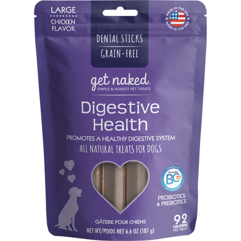 N-Bone Get Naked Grain Free Digestive Health Dental Chew Dog Treats