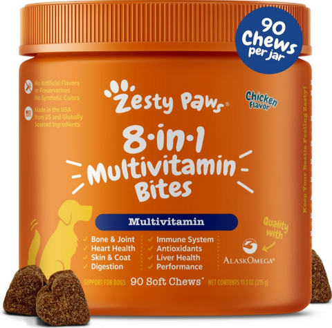 Zesty Paws 8-in 1 Multifunctional Bites Chicken 90ct