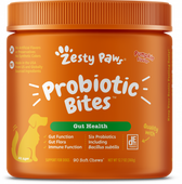 Zesty Paws Probiotic Bites with Digestive Enzymes Pumpkin Soft Chews for Dogs