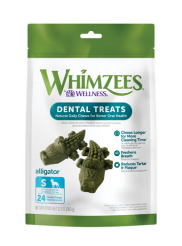 Whimzees Alligator Dental Dog Treats