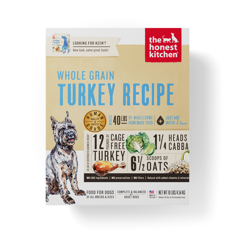 The Honest Kitchen Whole Grain Turkey Recipe Dehydrated Dog Food