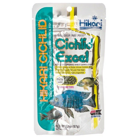 💥SET OF 3💥 HIKARI - Cichlid Excel Mini Pellet - 2 oz. (57 g)