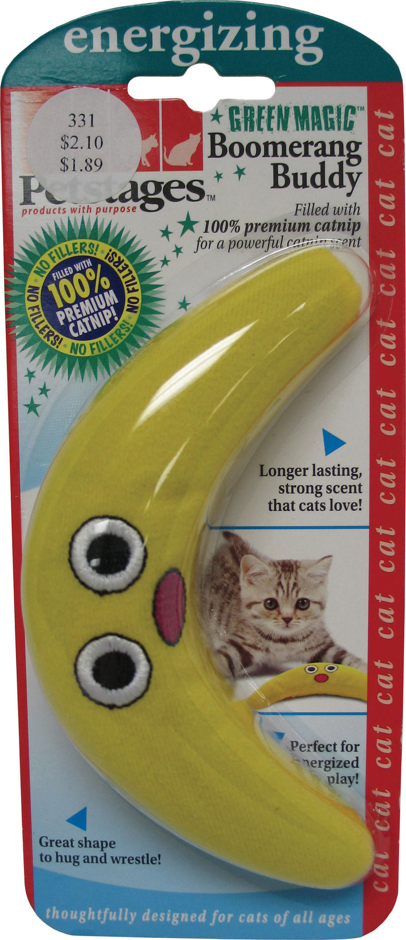 Petstages Petstages Green Magic Boomerang Buddy Wholesale Pet