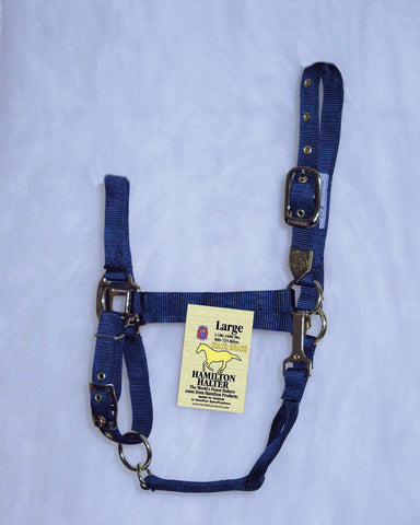 Hamilton Halter Company - Adjustable Chin Horse Halter With Snap