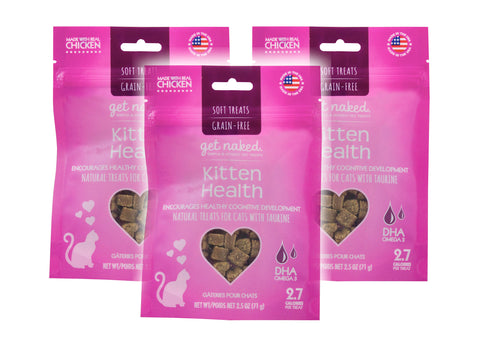 ✨SUPER DISCOUNT✨ (Set of 3) Get Naked Kitten Health Soft Treats 2.5 Oz Pet